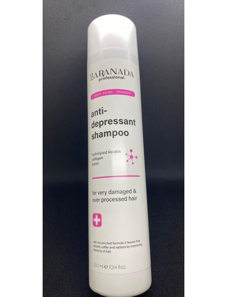 BARANADA professional Anti-depressant Shampoo Sakinleştirici Yıpranmış Saçlar Için Banyo 300ml FL14